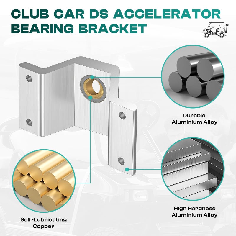 Drive-up Golf Cart Accelerator Bearing Brackets for Club Car DS 1981-2011 Golf Carts, Club Car DS Accelerator Rod Bracket OEM 1011694 - Image 3